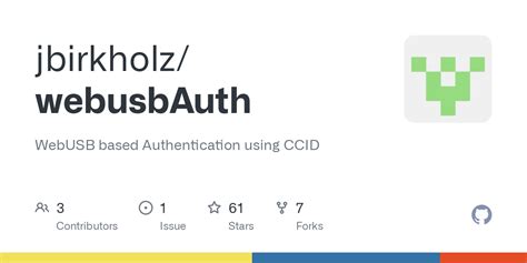 jbirkholz/webusbAuth: WebUSB based Authentication 